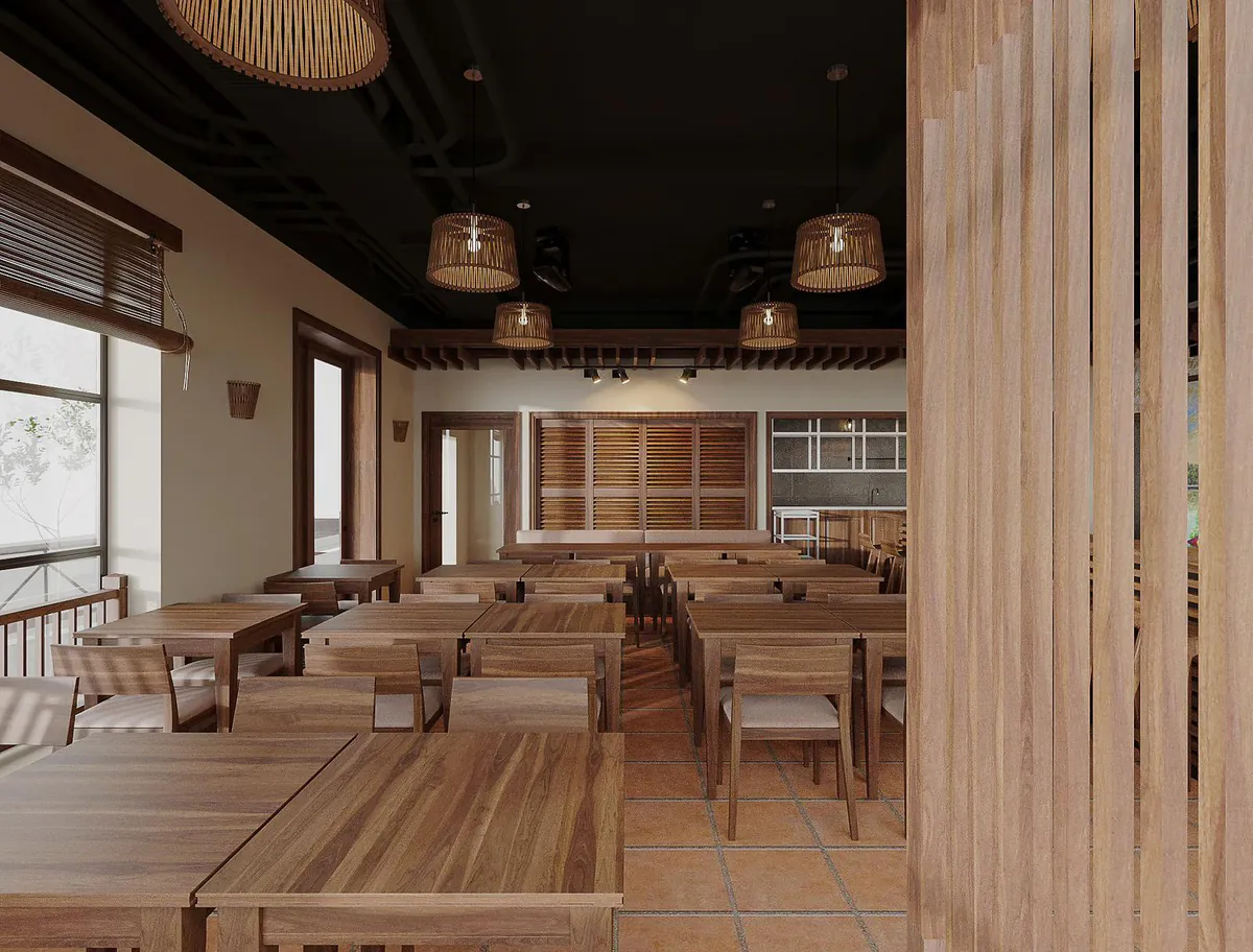 Salle principale du restaurant vietnamien Viet Saveurs à Montréal